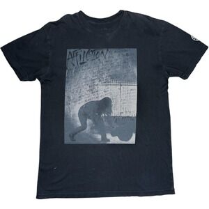 Affliction Shirt Mens Large Black Live Fast Crewneck Y2K Vintage Made‎ in USA